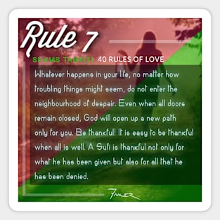 40 RULES OF LOVE - 7 Magnet